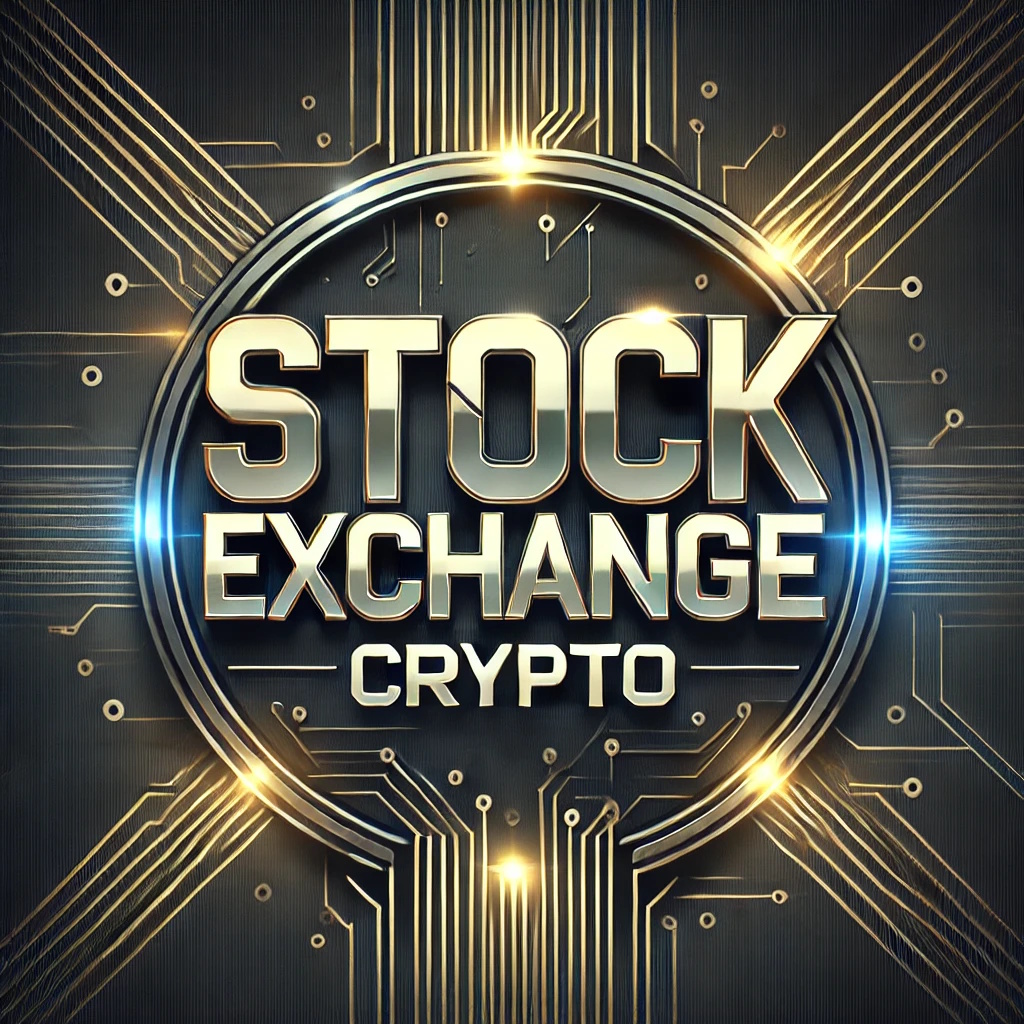 Stock exchange crypto logo
